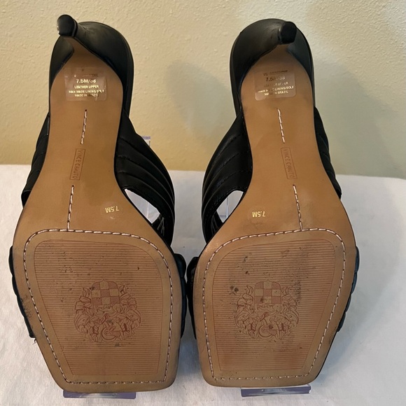 Vince Camuto Sarendie Black Quilted Strap Sandal, EUC, Size 7-1/2. - Picture 7 of 7